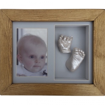 Deep 10x8'' Double Photo Frame Baby Casting Kit