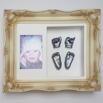 OPT40 - 12x10'' Double Photo Frame - 2 Hands & 2 Feet - About 255