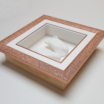 Glitter 8x8'' Square Rose Gold Frame