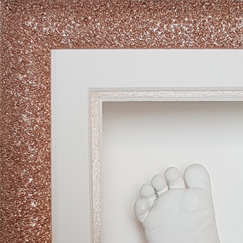 Glitter 8x8'' Square Rose Gold Frame