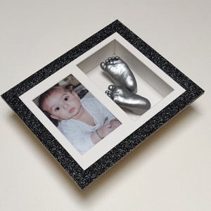 Glitter 10x8'' Double Black Frame