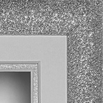 Glitter 10x8'' Double Silver Frame