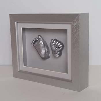 Luxury Hardwood 10x8'' Single Silver Frame