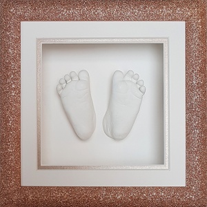 Special Glitter 8x8'' Square Frame Baby Casting Kit (Small materials for FEET)