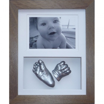 OPT18 - 10x8'' Double Photo Frame - 1 Hand & 1 Foot - About 140