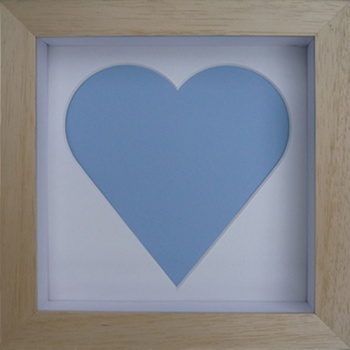 Contemporary 8x8'' Square Heart Frame Baby Casting Kit