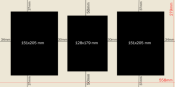 Classic 22x11'' Triple Frame