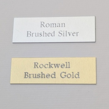 Three Line Engraved Name-plate - Long  (25 chars per line)