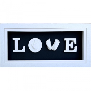 Deep 26x11'' White LOVE Frame (with pine box)