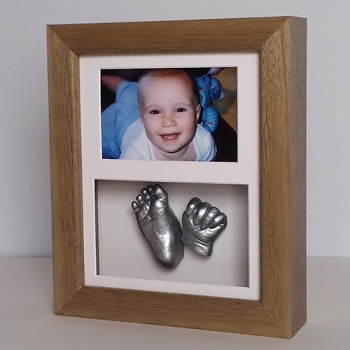 Luxury SOFTWOOD 10x8'' Double Frame Baby Casting Kit