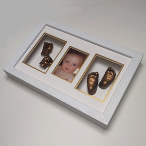 Luxury SOFTWOOD 16x10'' Triple Frame Baby Casting Kit