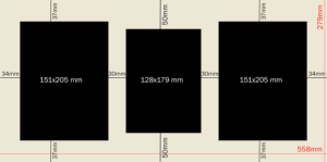 Classic 22x11'' Triple Frame