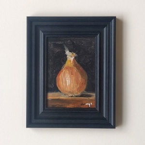 Paul Strydom Framed Original Oil Painting - Onion
