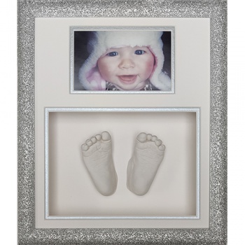 Glitter 12x10'' Double Silver Frame